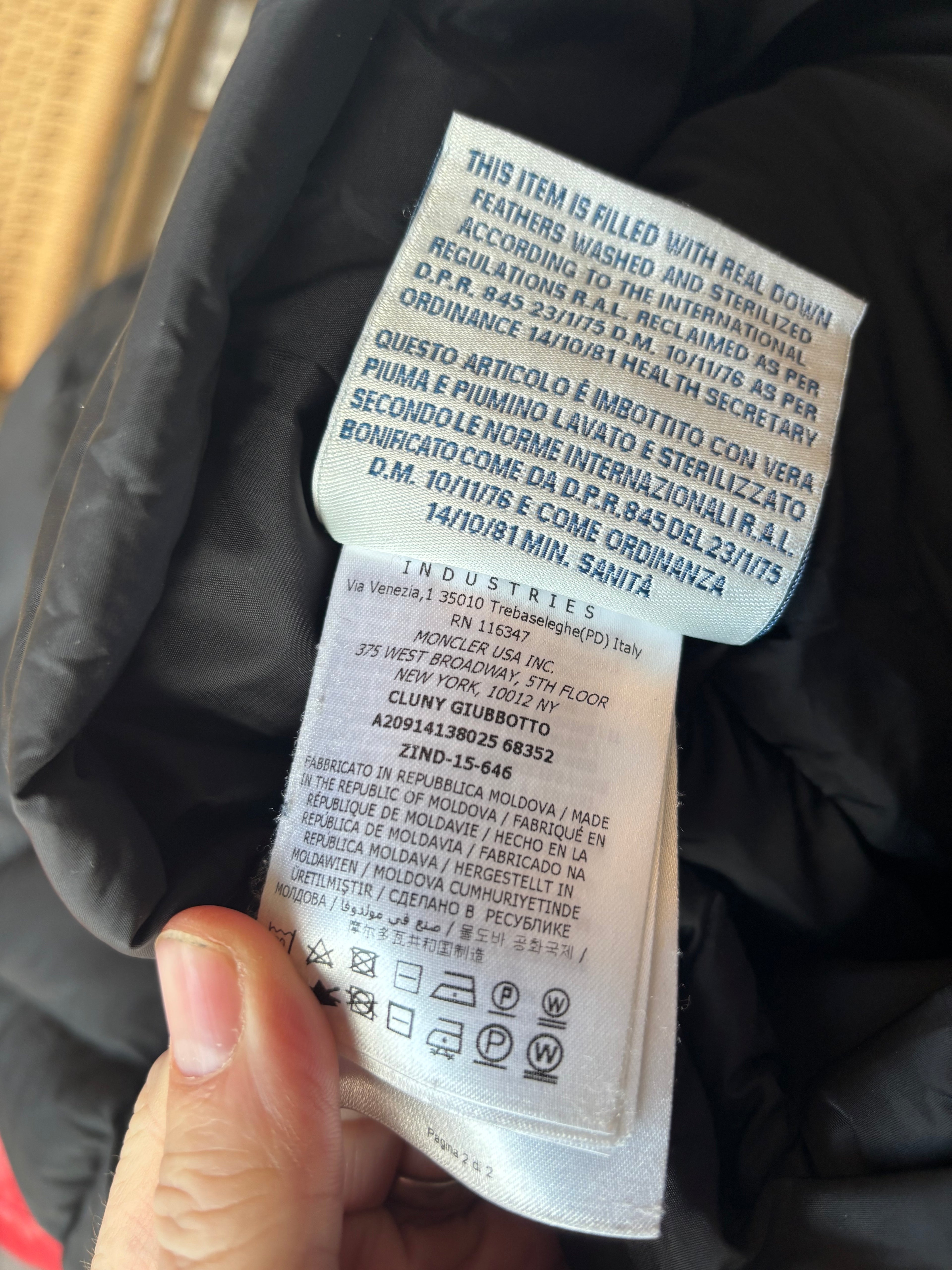 Moncler Clunye No Fur